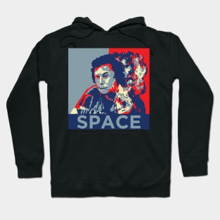 Elon Musk - Space poster Hoodie